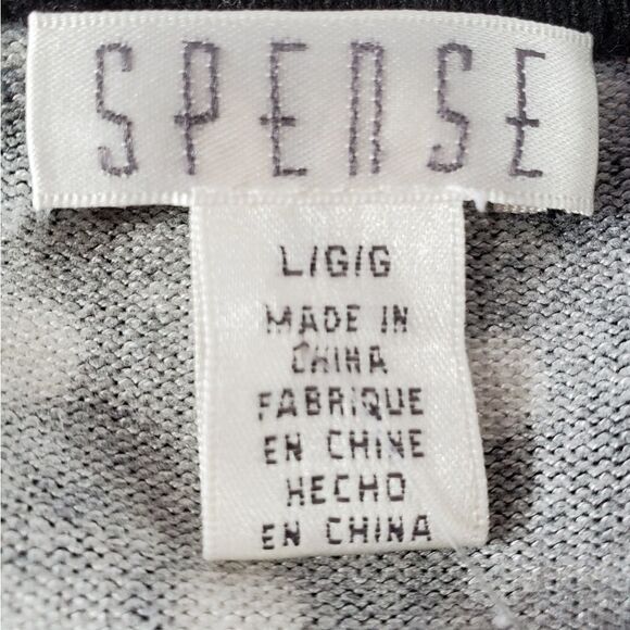 🔹️🔺️Spense Black & White Polka Dot Buttoned Cardigan Large - Picture 7 of 8